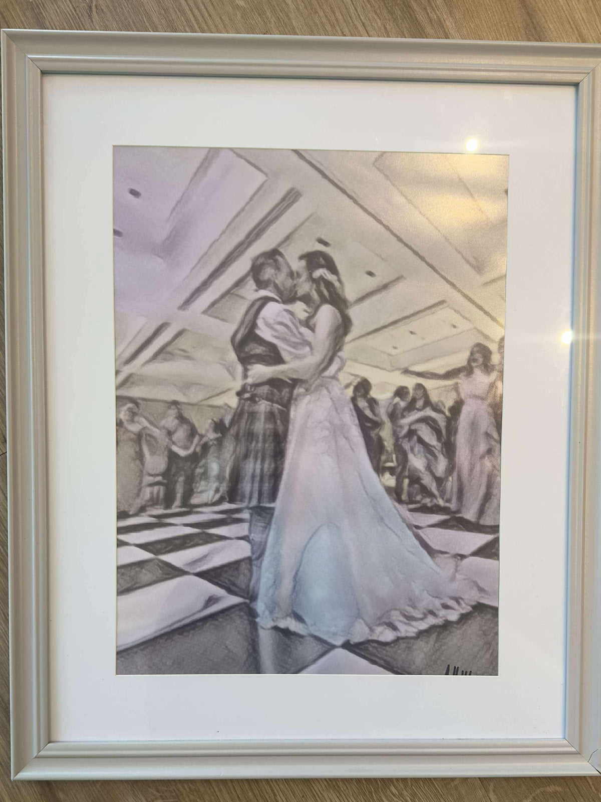 Framed personalised Portrait