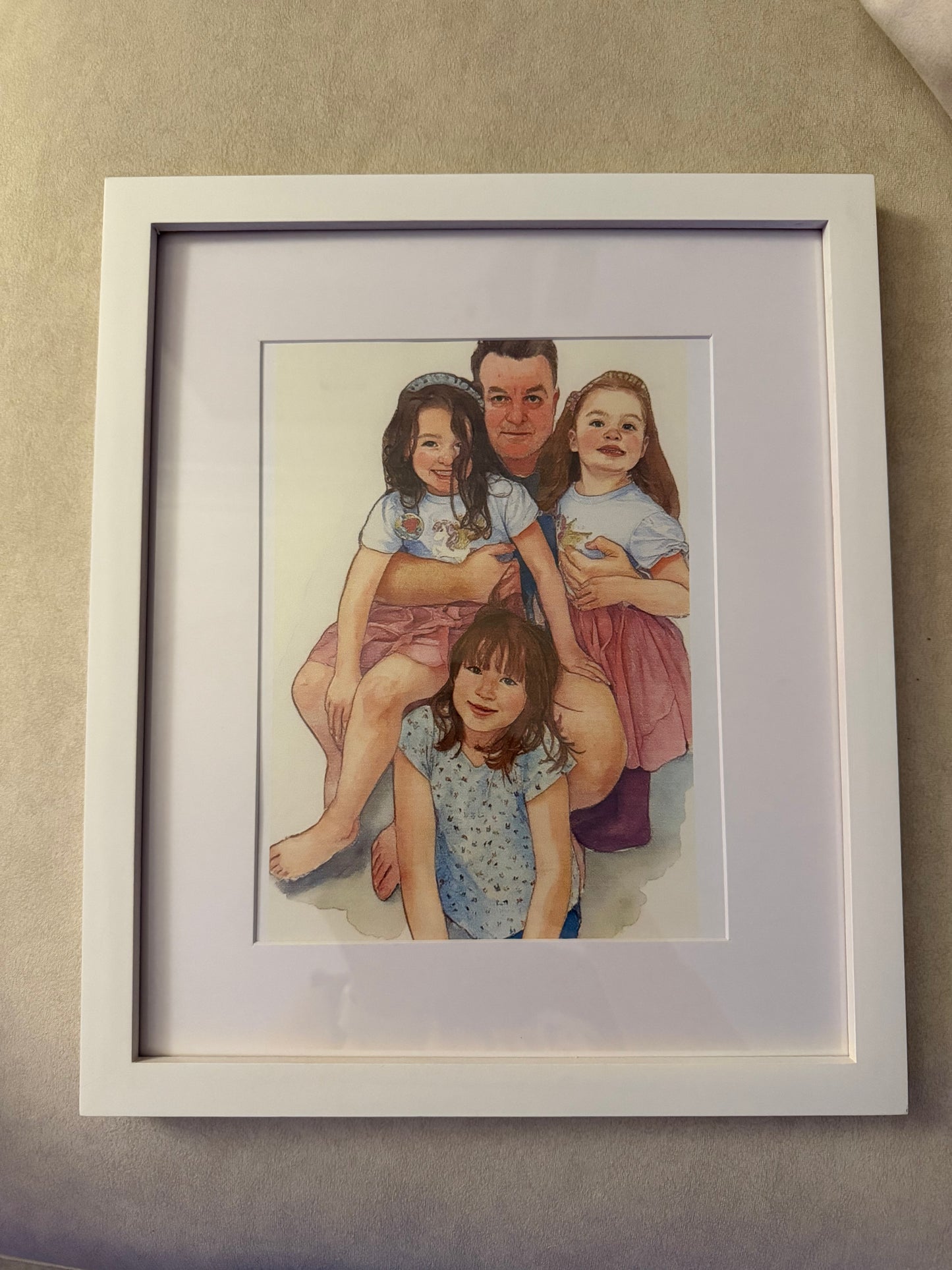 Framed personalised Portrait